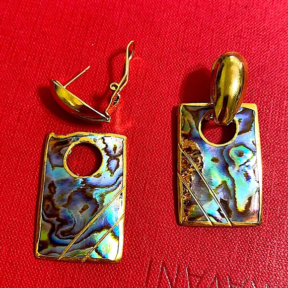 🖤Abalone💕shell earrings - Picture 2 of 9